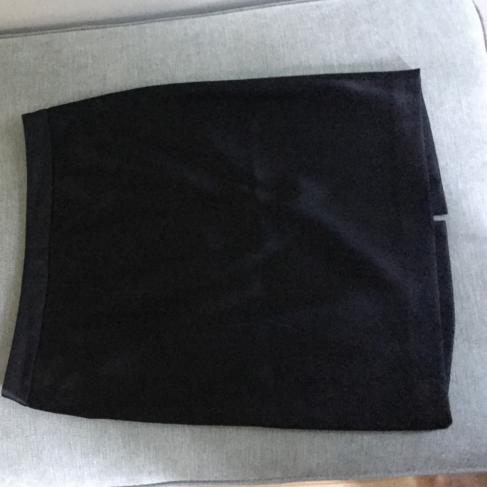 I.N.C. Black Satin Pencil Skirt
